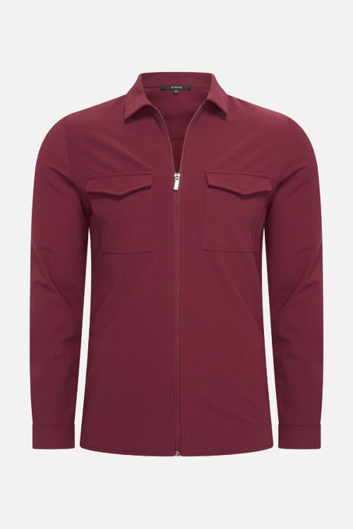 Veste a Poches Burgundy