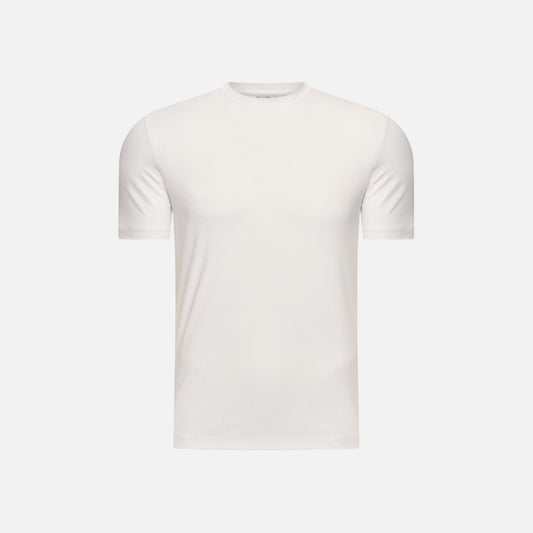 T-shirt Mercerise Signature Blanc
