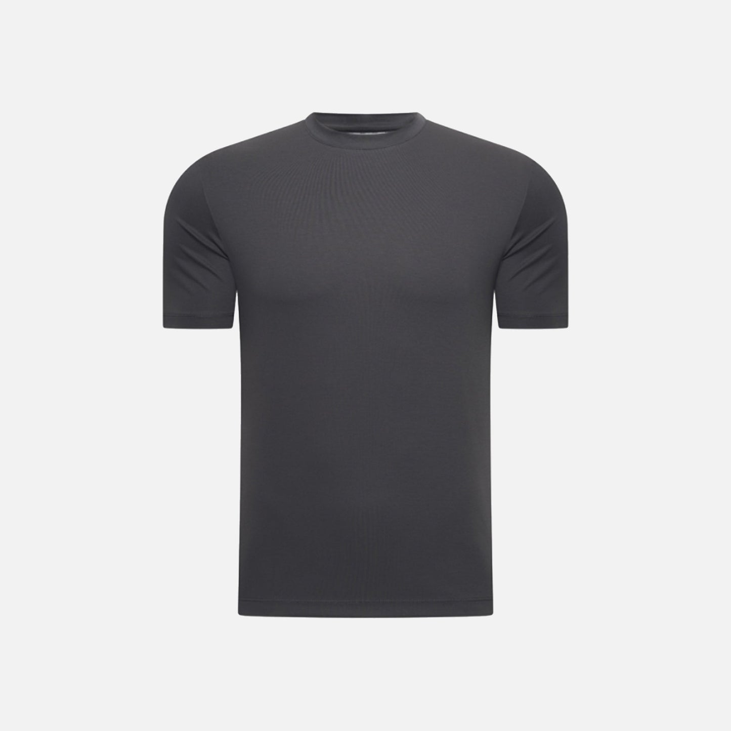 T-shirt Mercerise Signature — Gris Sombre