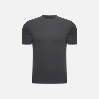 T-shirt Mercerise Signature — Gris Sombre