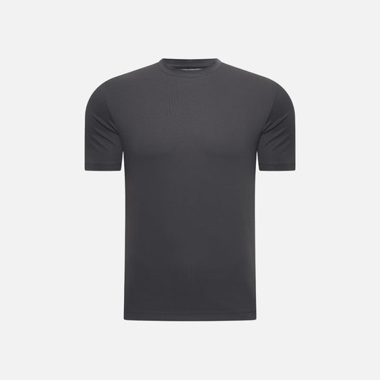 T-shirt Mercerise Signature — Gris Sombre