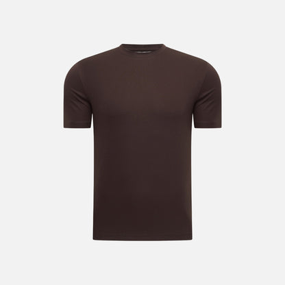 T-shirt Mercerise Signature — Espresso