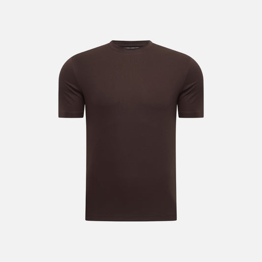T-shirt Mercerise Signature — Espresso