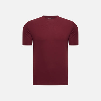 T-shirt Mercerise Signature — Burgundy