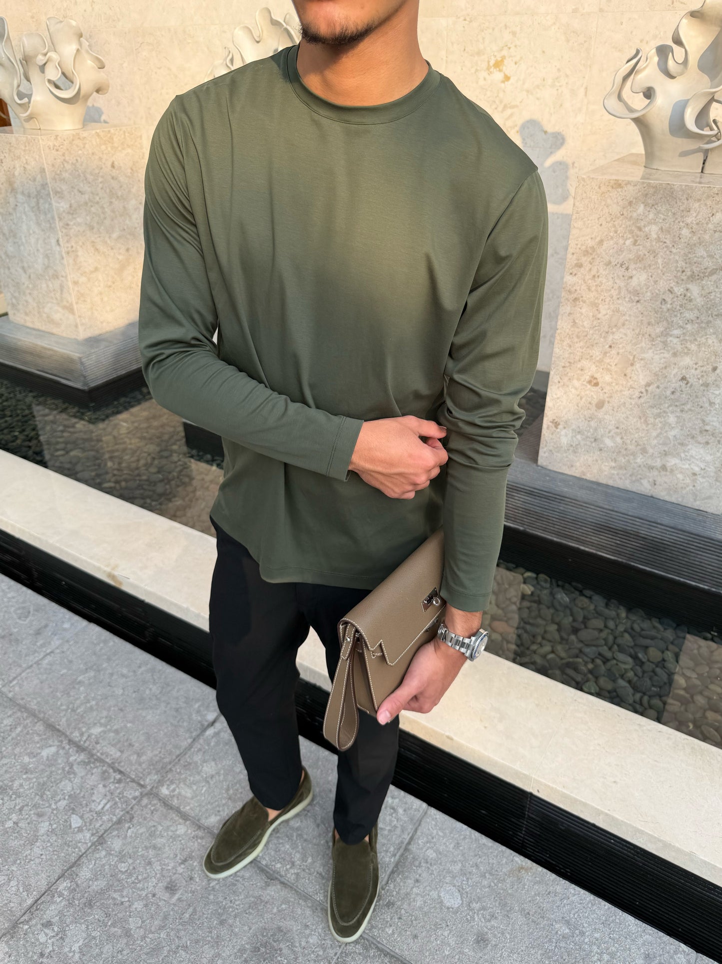 Manches Longues Khaki
