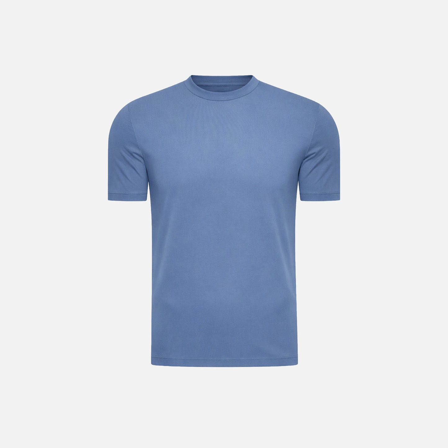 T-shirt Mercerise Signature — Bleu