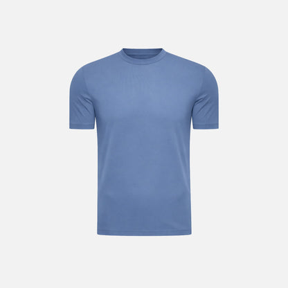 T-shirt Mercerise Signature — Bleu